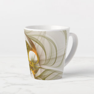 Moderne Abstracte Kleuren van Edele Metalen Fracta Latte Mok