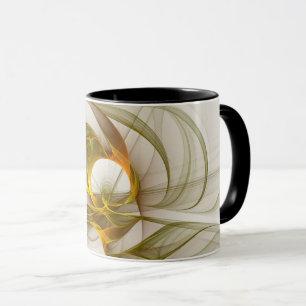 Moderne Abstracte Kleuren van Edele Metalen Fracta Mok
