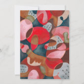 Moderne abstracte kleurrijke eenvoudige minimale b kaart (Achterkant)