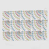 Moderne Abstracte kleurrijke geometrische patronen Golfhanddoek (Horizontaal)