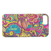 Moderne Abstracte kleurrijke kunstwerk naam Case-Mate iPhone Case (Achterkant (Horizontaal))