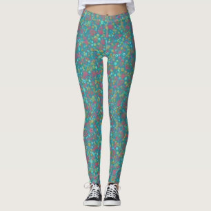 Moderne Abstracte kleurrijke pastelcirkels Stippen Leggings