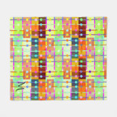 Moderne Abstracte, kleurrijke patroonbundel Fleece Deken (Voorkant (Horizontaal))