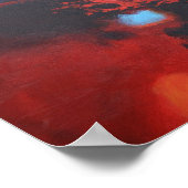 Moderne Abstracte kleurrijke verf Poster (Hoek)