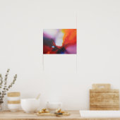 Moderne Abstracte kleurrijke verf Poster (Keuken)