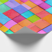 Moderne Abstracte, kleurrijke Waterverf Cadeaupapier (Hoek)