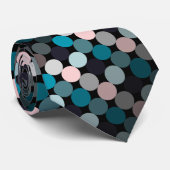 Moderne Abstracte kringen Stropdas (Opgerold)