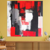 Moderne Abstracte kunst - Agressieve 0001 Print (Insitu (Woonkamer))