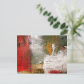 Moderne Abstracte kunst Briefkaart (Staand voorkant)