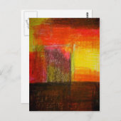 Moderne Abstracte kunst Briefkaart (Voorkant / Achterkant)
