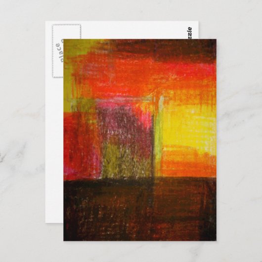 Moderne Abstracte kunst Briefkaart (Voorkant / Achterkant)