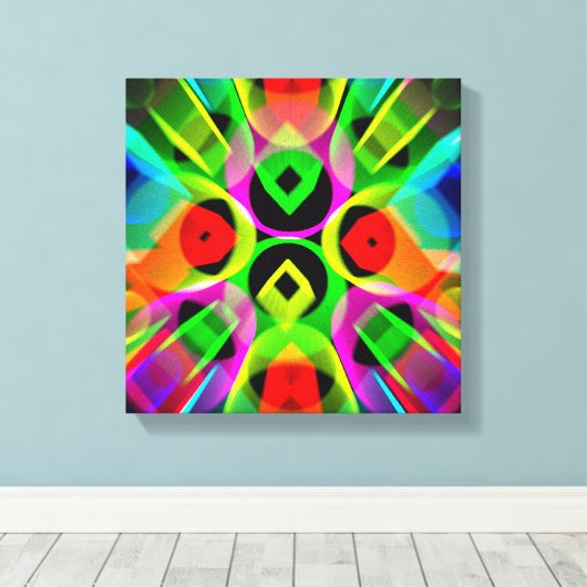 Moderne abstracte kunst canvas afdruk (Insitu (Houten vloer))