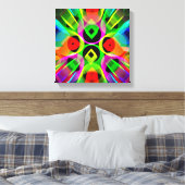 Moderne abstracte kunst canvas afdruk (Insitu (Slaapkamer))