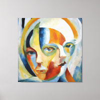 Moderne abstracte kunst Dubbel gezicht