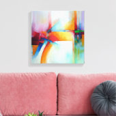 Moderne Abstracte kunst Elegant acryl schilderij Canvas Afdruk (Insitu (Woonkamer))