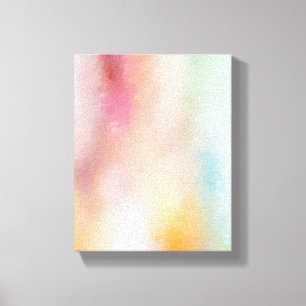 Moderne Abstracte kunst Elegant Roze Rood Geel Bla Canvas Afdruk