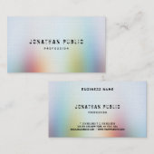 Moderne Abstracte kunst Elegante professionele Sja Visitekaartje (Voorkant / Achterkant)