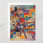 Moderne Abstracte Kunst Feestdagenkaart (Voorkant / Achterkant)