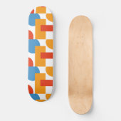 Moderne Abstracte Kunst Geometrische Vormen Skateboard (Voorkant)
