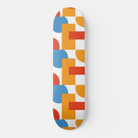 Moderne Abstracte Kunst Geometrische Vormen Skateboard (Voorkant)