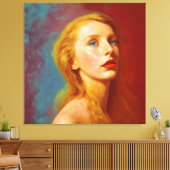 Moderne abstracte kunst Grace | Drie Graces-serie Canvas Afdruk (Insitu (Woonkamer))