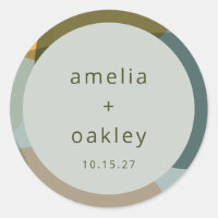 Moderne Abstracte Kunst Groene Sage Blauwgroen Aan