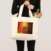 Moderne Abstracte kunst Grote Tote Bag (Voorkant (product))