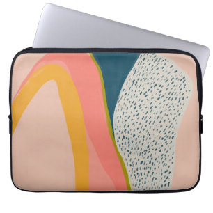 Moderne Abstracte kunst kleurrijk Laptop Sleeve