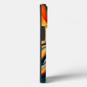 Moderne Abstracte kunst kleurrijk monogram Case-Mate iPhone Case (Achterkant / Rechts)