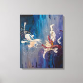 Moderne Abstracte kunst-kosmische dans van de sche Canvas Afdruk (Voorkant)