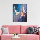Moderne Abstracte kunst-kosmische dans van de sche Canvas Afdruk (Insitu (Woonkamer))