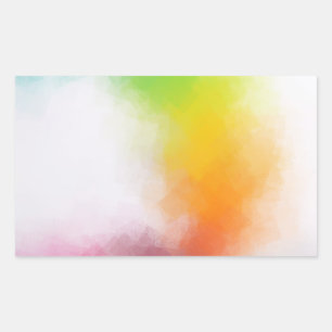 Moderne Abstracte Kunst Lege Sjabloon Kleurrijk Tr Rechthoekige Sticker