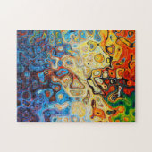 Moderne Abstracte kunst Legpuzzel (Horizontaal)