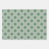 Moderne Abstracte Kunst Lente Bloemen Patroon Groe Inpakpapier Vel (Voorkant 2)