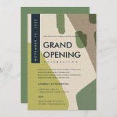 MODERNE ABSTRACTE KUNST LIMOGROENE GALAVERENIGINGS KAART (Voorkant / Achterkant)