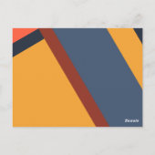 Moderne Abstracte kunst met minimalisme Briefkaart (Achterkant)