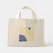 moderne abstracte kunst mini tote bag (Achterkant)