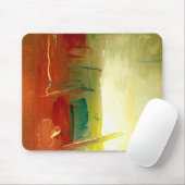 Moderne Abstracte kunst Mousepad Muismat (Met muis)