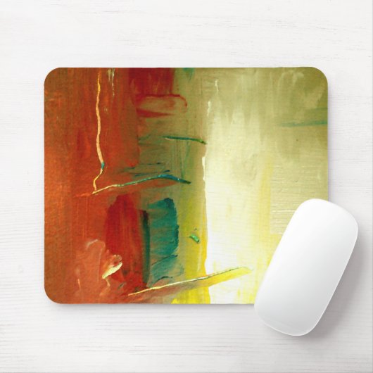 Moderne Abstracte kunst Mousepad Muismat (Met muis)