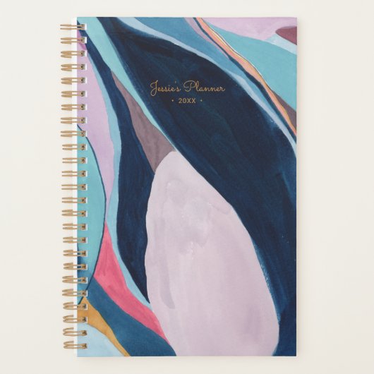 Moderne Abstracte Kunst Persoonlijke Planner (Voorkant)