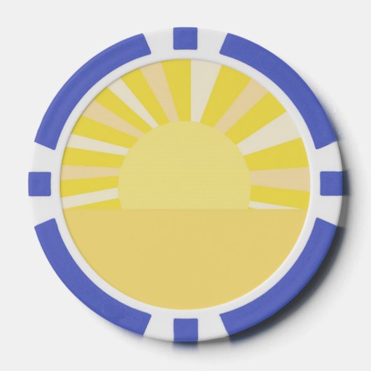 moderne abstracte kunst poker chips (Voorkant)