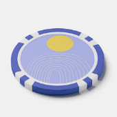 moderne abstracte kunst poker chips (Enkel)
