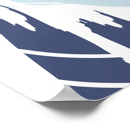 Moderne Abstracte kunst Poster (Hoek)