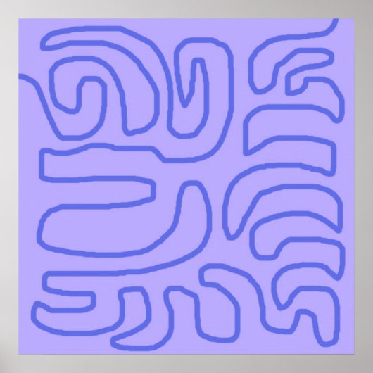 moderne abstracte kunst poster (Voorkant)