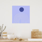 moderne abstracte kunst poster (Keuken)
