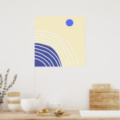 moderne abstracte kunst poster (Keuken)