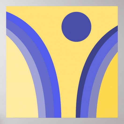 moderne abstracte kunst poster (Voorkant)