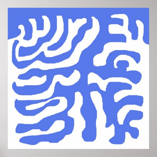 moderne abstracte kunst poster (Voorkant)