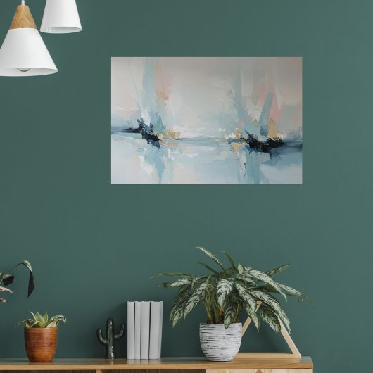 Moderne Abstracte Kunst Poster (Woonkamer 1)