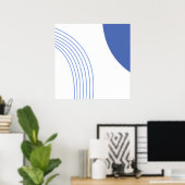 moderne abstracte kunst poster (Thuiskantoor)